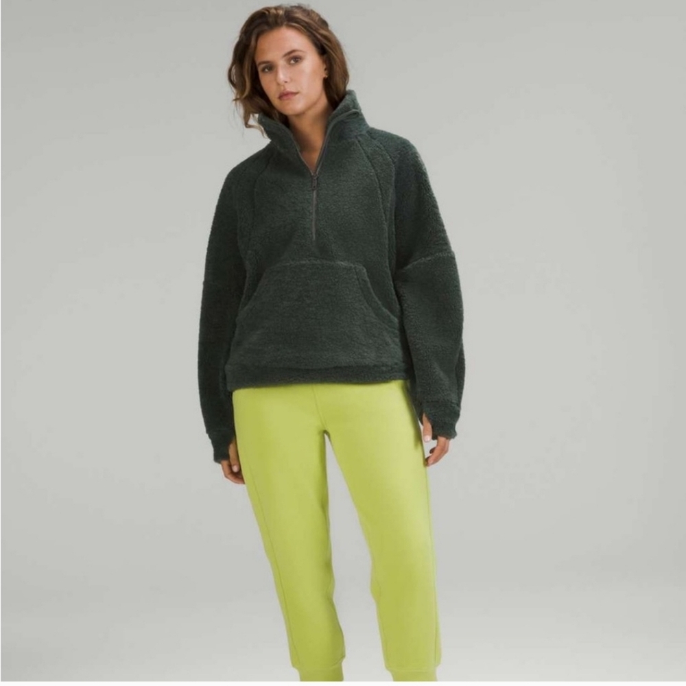 Lululemon Scuba Oversized Sherpa 1/2 Zip Vapor